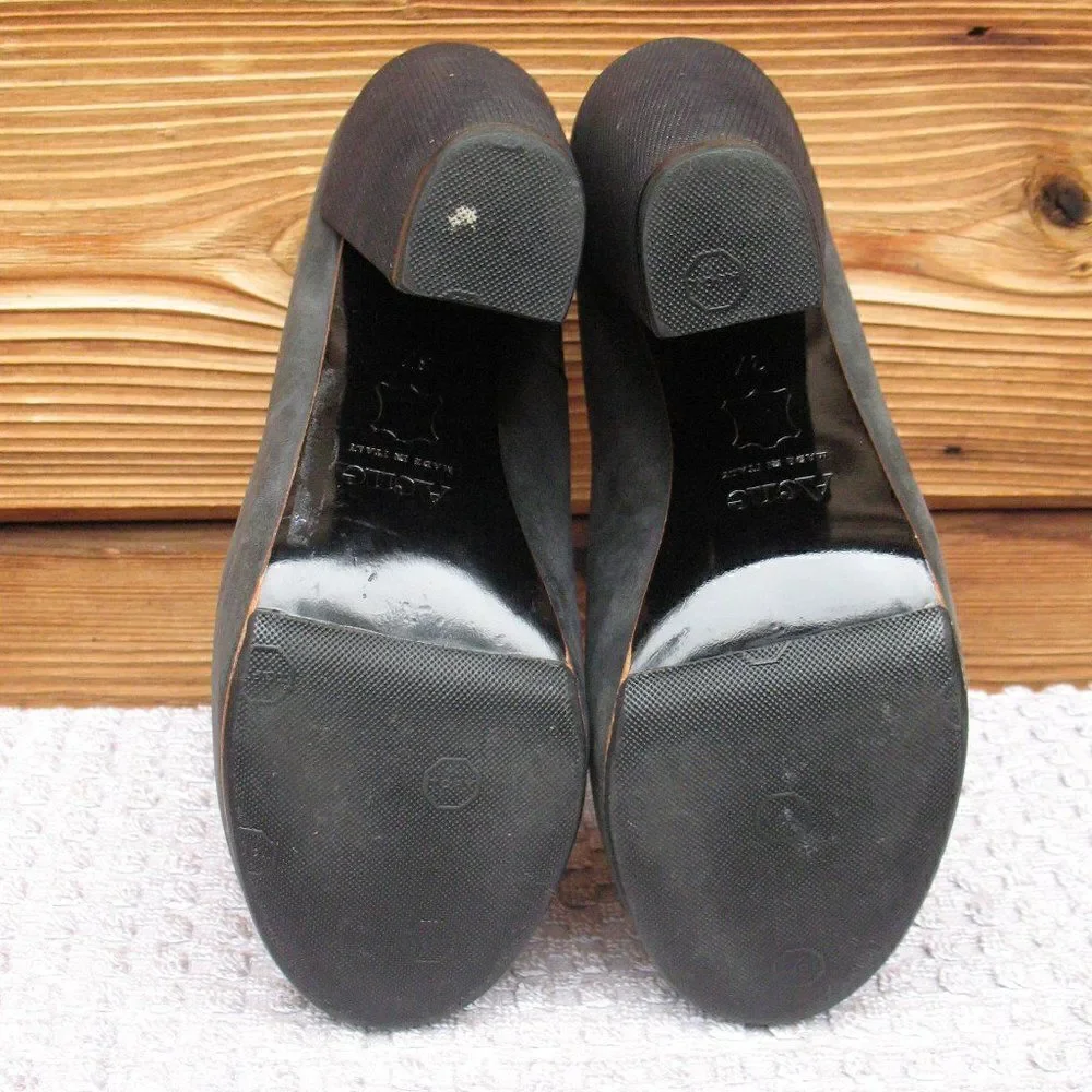 Acne Studios Vega Block Heel Court Shoes Heels